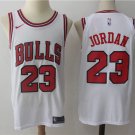Men's Chicago Bulls #23 Michael Jordan Basketball Swingman Jersey White