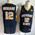 Men's Ja Morant #12 Murray State Racers Navy Basketball Jersey Stitched