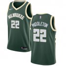 Men's Milwaukee Bucks #22 Khris Middleton Basketball Swingman Jersey Green