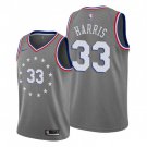 Men's Philadelphia 76ers #33 Tobias Harris Basketball City Edition Jersey Gray