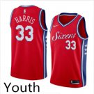 Youth Philadelphia 76ers #33 Tobias Harris Basketball Swingman Jersey Red