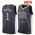 Men's Golden State Warriors #1 D'Angelo Russell Basketball Swingman Jersey Black