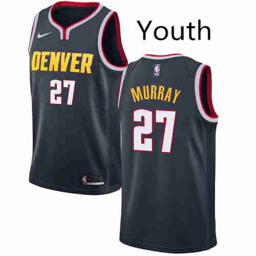 Youth Denver Nuggets #27 Jamal Murray Swingman Basketball Jersey Navy