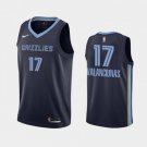 Men's Memphis Grizzlies #17 Jonas Valanciunas Swingman Basketball Jersey Navy