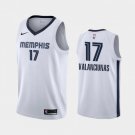 Men's Memphis Grizzlies #17 Jonas Valanciunas Swingman Basketball Jersey White