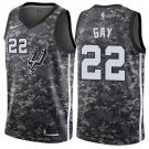 Men's San Antonio Spurs #22 Rudy Gay Basketball Jersey City Edition Camo