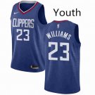 Youth Los Angeles Clippers #23 Louis Williams Swingman Basketball Jersey Blue