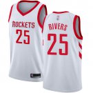 Men's Houston Rockets #25 Austin Rivers Swingman Basketball Jersey White