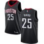 Men's Houston Rockets #25 Austin Rivers Swingman Basketball Jersey Black