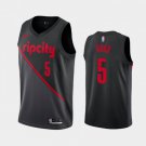 Men's Washington Wizards #5 Rodney Hood City Edition Basketball Jersey Black