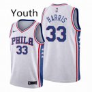 Youth Philadelphia 76ers #33 Tobias Harris White Swingman Basketball Jersey