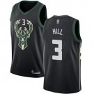 Men's Milwaukee Bucks #3 George Hill Swingman Black Basketball Jersey