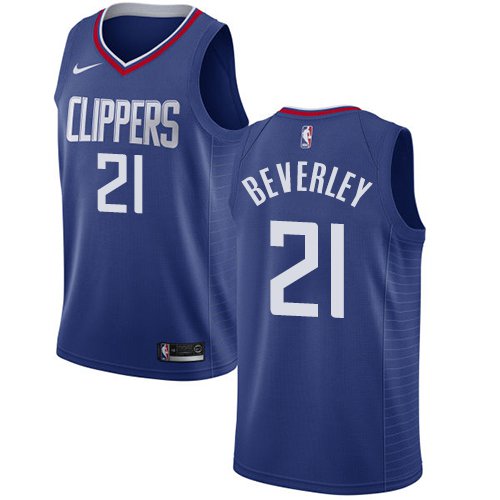 Men's Los Angeles Clippers #21 Patrick Beverley Blue Basketball Jersey