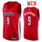 Men's Washington Wizards #9 Rui Hachimura Basketball Jersey Red Earned Edition