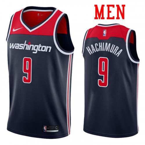 Men's Washington Wizards #9 Rui Hachimura Swingman Basketball Jersey Navy