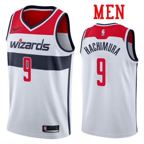 Men's Washington Wizards #9 Rui Hachimura Swingman Basketball Jersey White