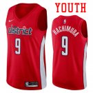 Youth Washington Wizards #9 Rui Hachimura Basketball Jersey Red Earned Edition