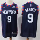 Men's New York Knicks #9 R.J.Barrett Basketball Jersey Navy City Edition Stitched