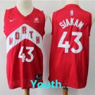 Youth Toronto Raptors #43 Pascal Siakam Basketball Jersey Red Earned Edition