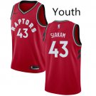 Youth Toronto Raptors #43 Pascal Siakam Basketball Swingmen Stitched Jersey Red