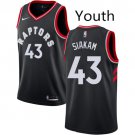 Youth Toronto Raptors #43 Pascal Siakam Basketball Swingmen Stitched Jersey Black
