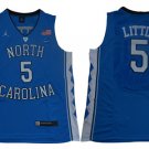 Men's North Carolina #5 Nassir Little Blue College Basketball Jersey