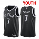 Youth Brooklyn Nets #7 Kevin Durant Swingman Basketball Stitched Jersey Black
