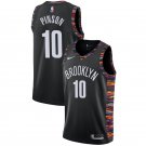 Men's Brooklyn Nets #10 Theo Pinson Basketball Jersey Black City Edition