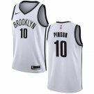 Men's Brooklyn Nets #10 Theo Pinson Swingman Basketball Stitched Jersey White