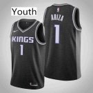 Youth Sacramento Kings #1 Trevor Ariza Black Swingman Stitched Jersey Statement