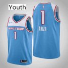 Youth Sacramento Kings #1 Trevor Ariza Blue Swingman Stitched Jersey City