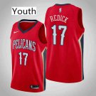 Youth New Orleans Pelicans #17 J.J. Redick Red Swingman Stitched Jersey Statement