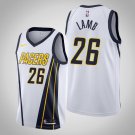 Men's Indiana Pacers #26 Jeremy Lamb White Earned Swingman Basketball Jersey