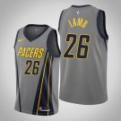 Men's Indiana Pacers #26 Jeremy Lamb Gray City Swingman Basketball Jersey