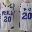 Men's Philadelphia #20 Markelle Fultz Basketball Swingmen Jersey White