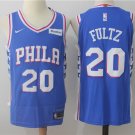 Men's Philadelphia #20 Markelle Fultz Basketball Swingmen Jersey Blue