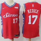 Men's Philadelphia 76ers #17 JJ Redick Basketball Swingmen Jersey Red