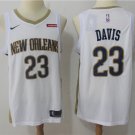 Men's New Orleans Pelicans #23 Anthony Davis Basketball Swingmen Jersey White