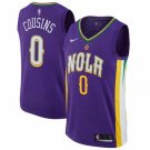 Men's New Orleans Pelicans #0 DeMarcus Cousins City Edition Jersey Purple