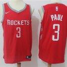 Men's Houston Rockets #3 Chris Paul Basketball Swingmen Jersey Red