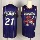 Men's Toronto Raptors #21 Marcus Camby Throwback Basketball Jersey Purple