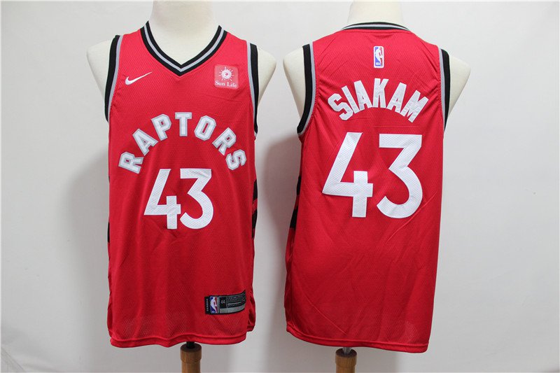Men's Toronto Raptors #43 Pascal Siakam Basketball Swingmen Jersey Red