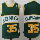 Men's Seattle Sonics #35 Kevin Durant Basketball Throwback Stitched Jersey Green