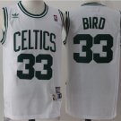 Men's Boston Celtics #33 Larry Bird White Throwback Basketball Jersey Stitched