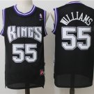 Men's Kings #55 Jason Williams Throwback Basketball Stitched Jersey Black