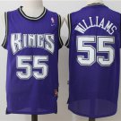 Men's Kings #55 Jason Williams Throwback Basketball Stitched Jersey Purple