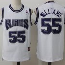 Men's Kings #55 Jason Williams Throwback Basketball Stitched Jersey White