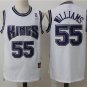 Men's Kings #55 Jason Williams Throwback Basketball Stitched Jersey White