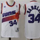 Men's Phoenix Suns #34 Charles Barkley White Throwback Basketball Jersey