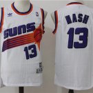 Men's Phoenix Suns #13 Steve Nash White Throwback Basketball Jersey